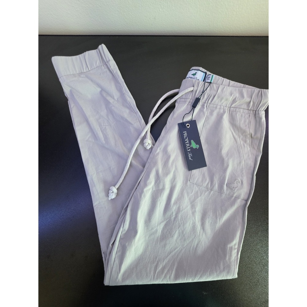 Properly Tied Boys Performance Jogger  Pants,  Sand, Youth Small, NWT